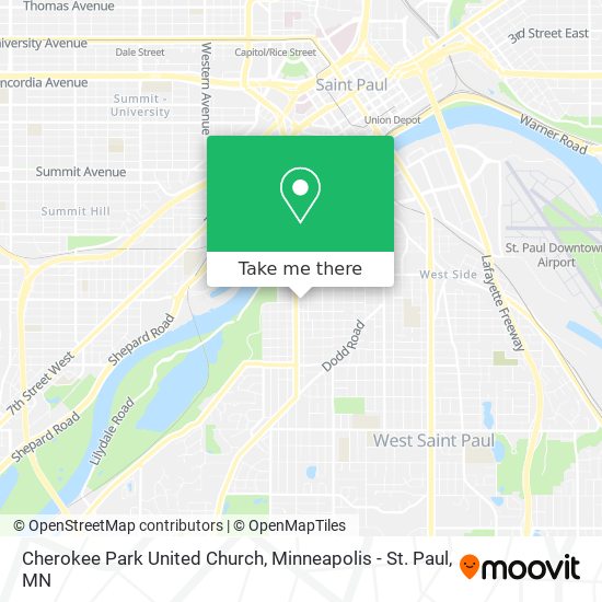 Mapa de Cherokee Park United Church