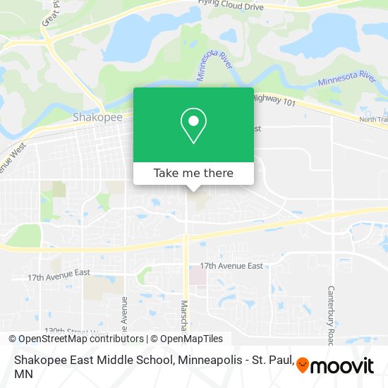 Mapa de Shakopee East Middle School