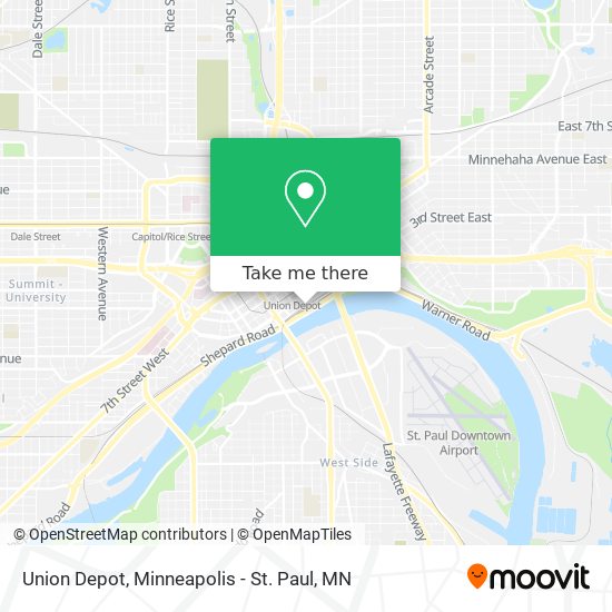 Union Depot map
