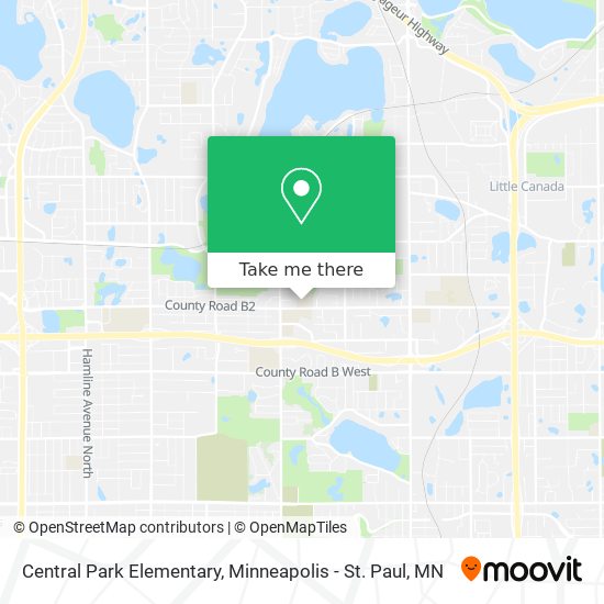 Central Park Elementary map