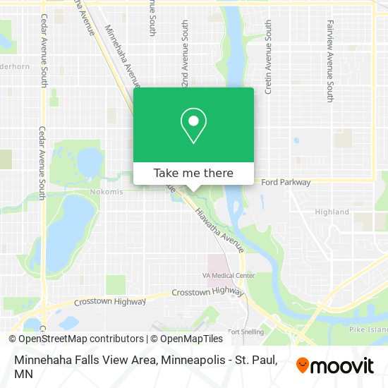 Mapa de Minnehaha Falls View Area