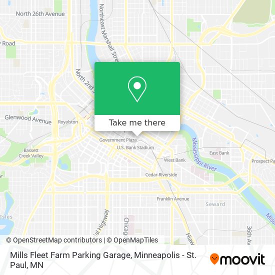 Mills Fleet Farm Parking Garage map