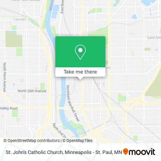 St. John's Catholic Church map