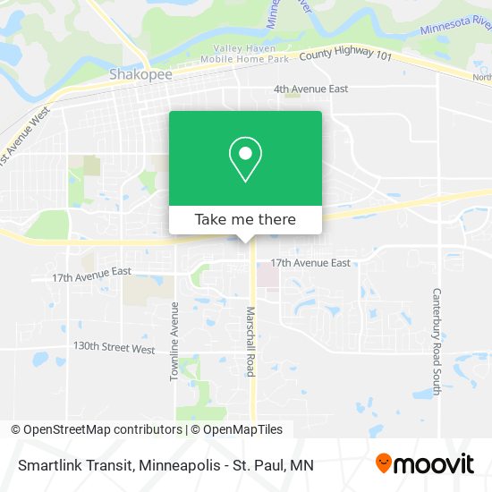 Mapa de Smartlink Transit