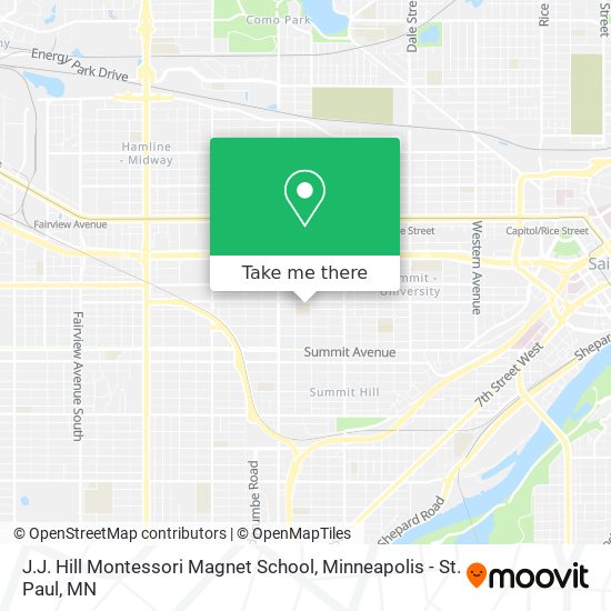 J.J. Hill Montessori Magnet School map