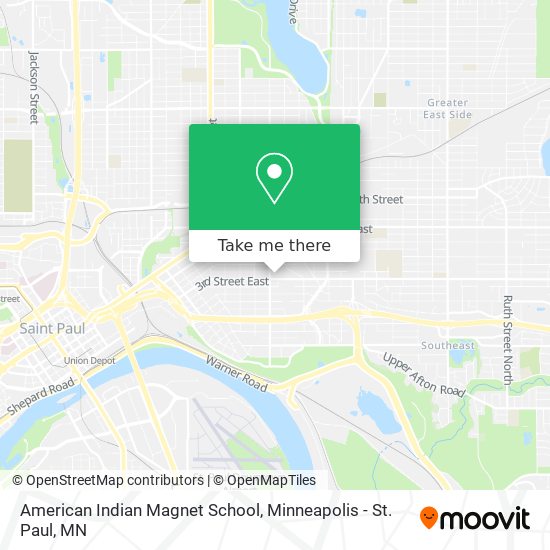 American Indian Magnet School map