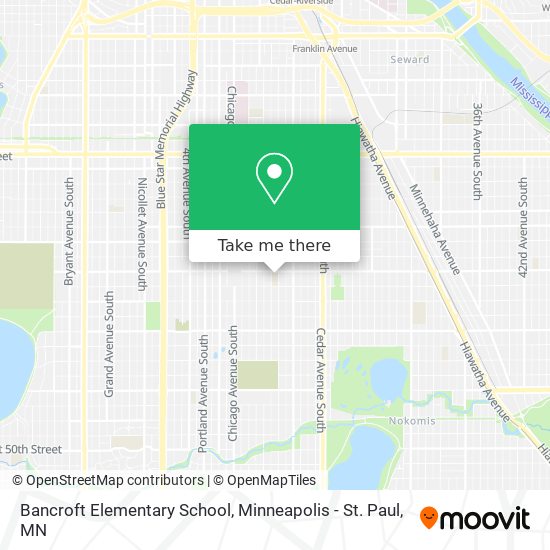 Bancroft Elementary School map