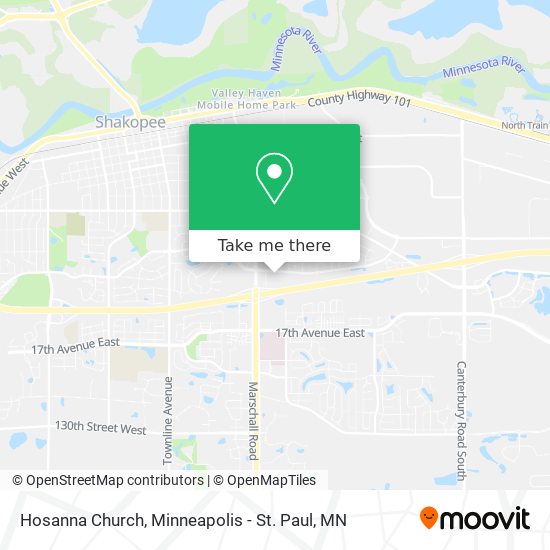 Mapa de Hosanna Church