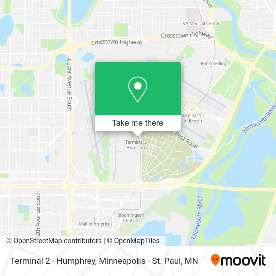 Terminal 2 - Humphrey map