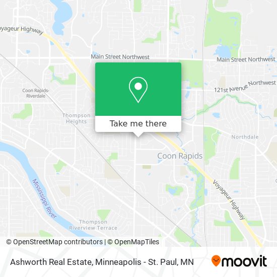 Ashworth Real Estate map