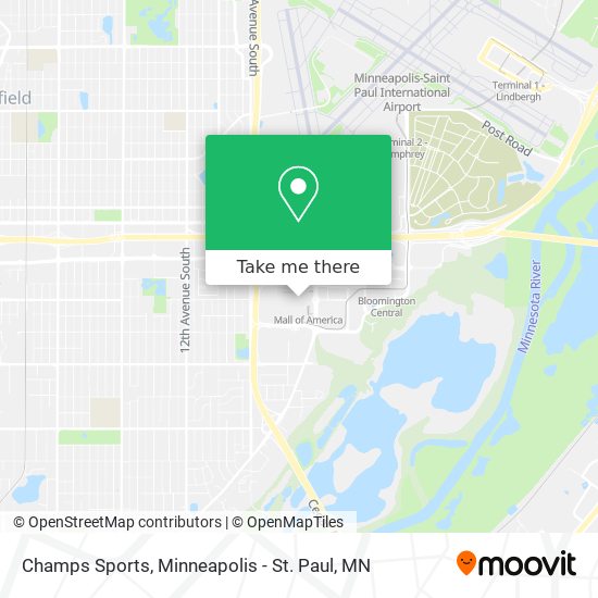 Champs Sports map