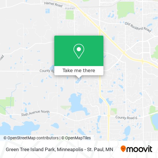 Mapa de Green Tree Island Park