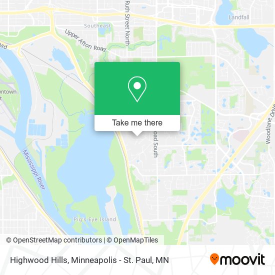 Highwood Hills map