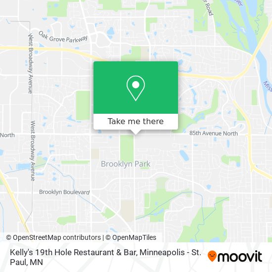 Mapa de Kelly's 19th Hole Restaurant & Bar
