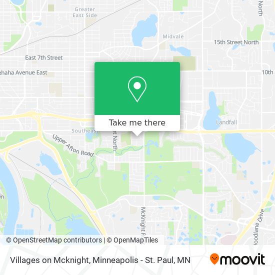 Villages on Mcknight map