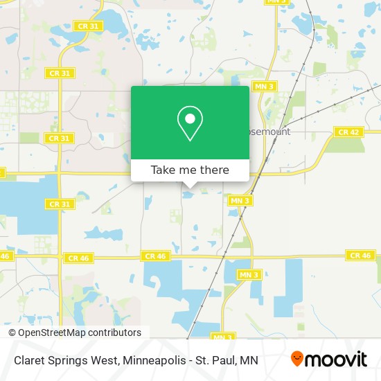 Mapa de Claret Springs West