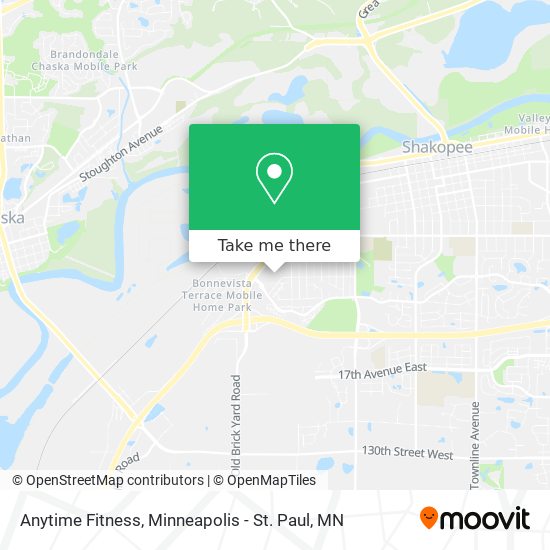 Anytime Fitness map