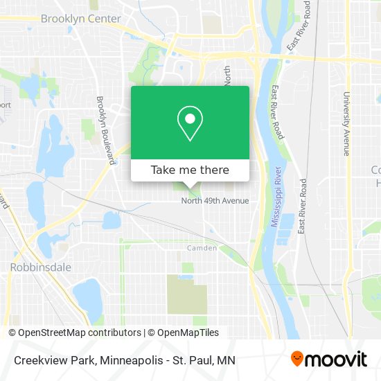Creekview Park map