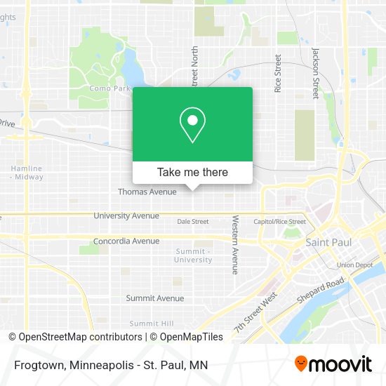 Frogtown map