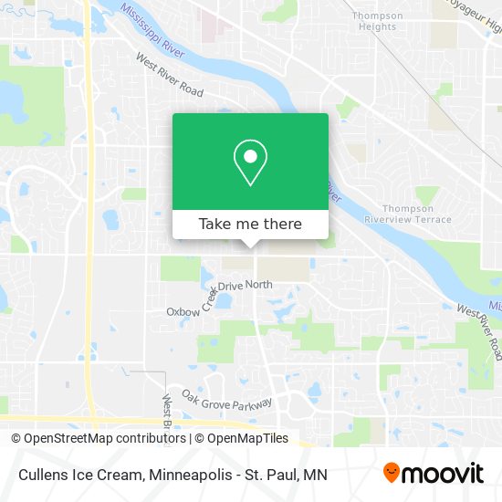Cullens Ice Cream map