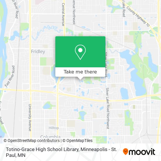 Totino-Grace High School Library map