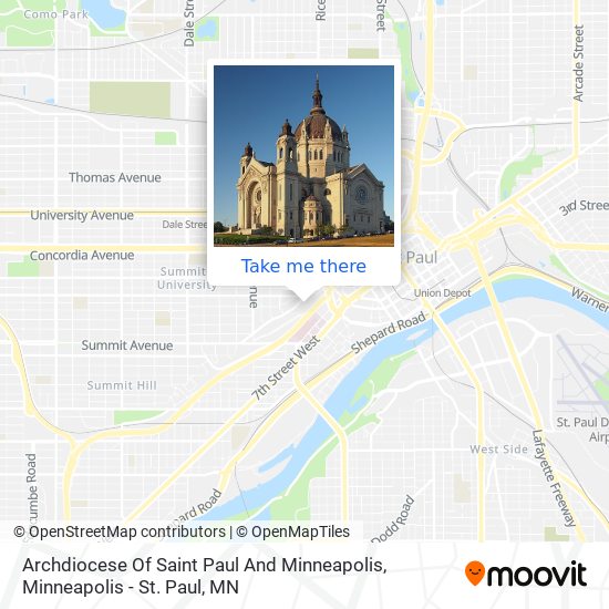 Archdiocese Of Saint Paul And Minneapolis map