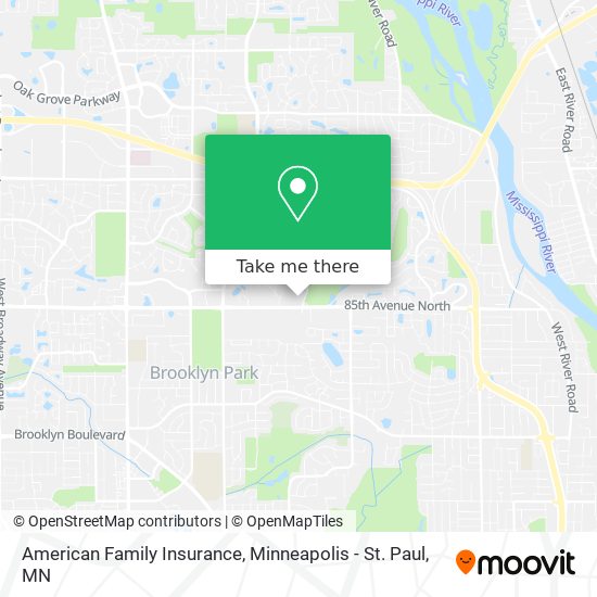 American Family Insurance map