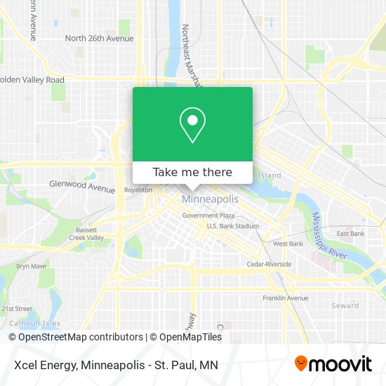 Xcel Energy map