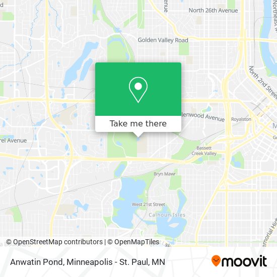Anwatin Pond map