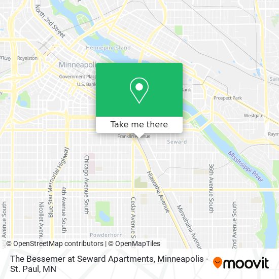 The Bessemer at Seward Apartments map