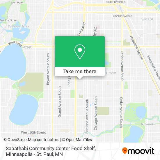 Sabathabi Community Center Food Shelf map