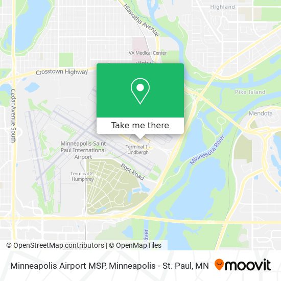 Minneapolis Airport MSP map