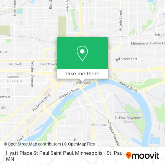 Mapa de Hyatt Place St Paul Saint Paul