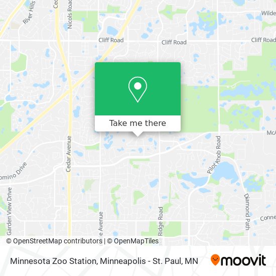 Mapa de Minnesota Zoo Station
