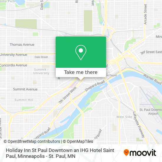 Mapa de Holiday Inn St Paul Downtown an IHG Hotel Saint Paul