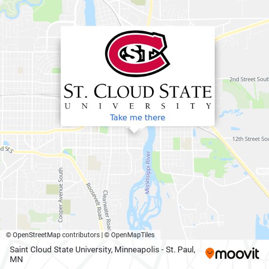 Saint Cloud State University map