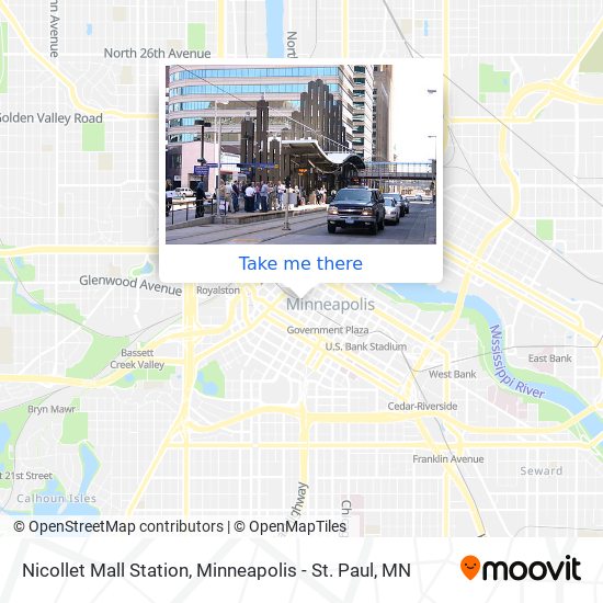 Mapa de Nicollet Mall Station