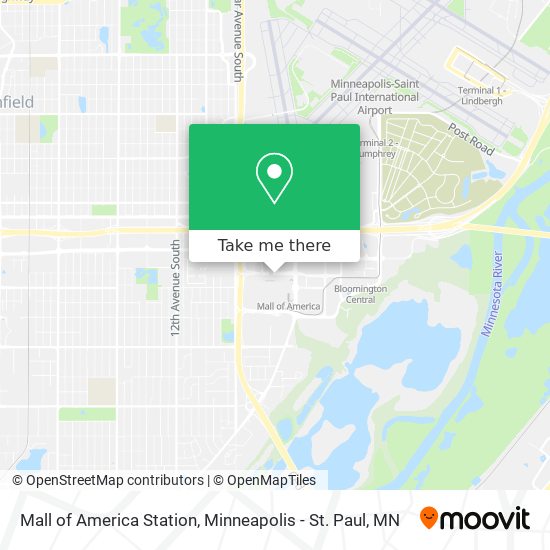 Mall of America Station map
