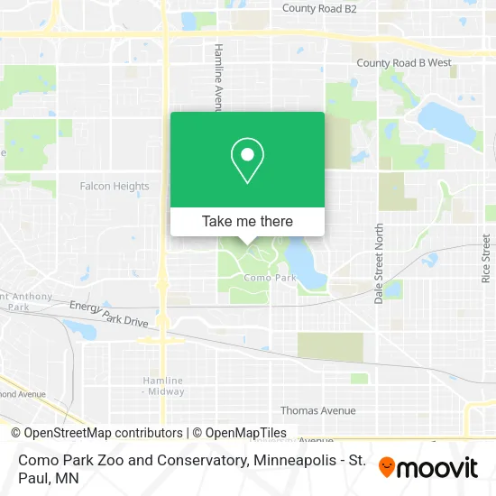 Mapa de Como Park Zoo and Conservatory