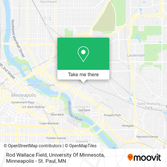 Rod Wallace Field, University Of Minnesota map