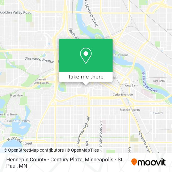 Mapa de Hennepin County - Century Plaza