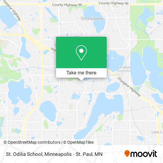 St. Odilia School map