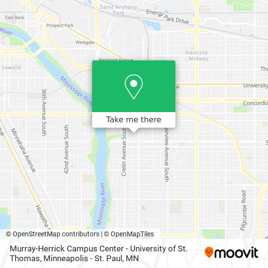 Murray-Herrick Campus Center - University of St. Thomas map