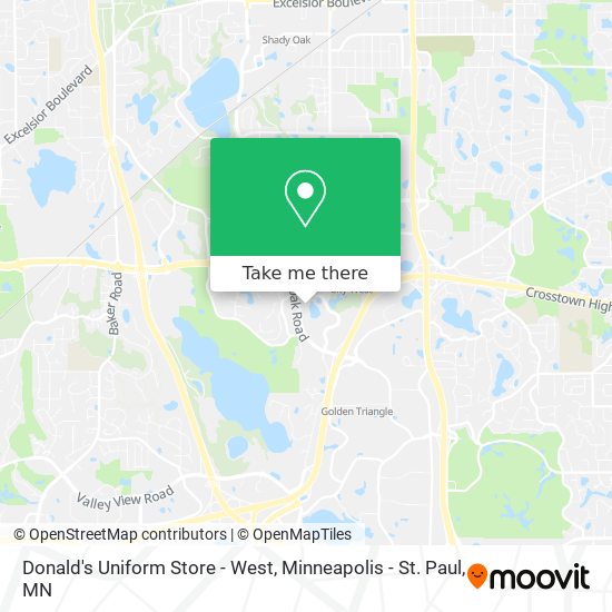 Mapa de Donald's Uniform Store - West