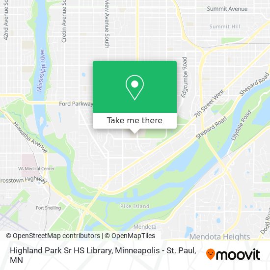 Highland Park Sr HS Library map