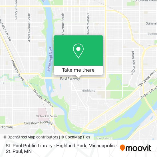 Mapa de St. Paul Public Library - Highland Park