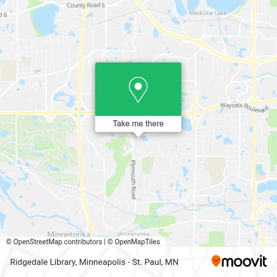 Ridgedale Library map