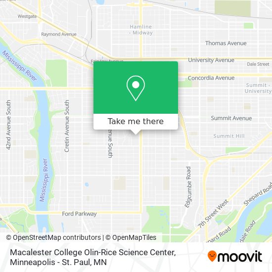 Mapa de Macalester College Olin-Rice Science Center