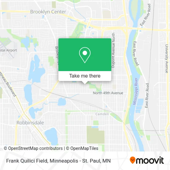 Frank Quilici Field map