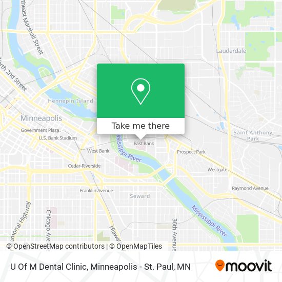 U Of M Dental Clinic map